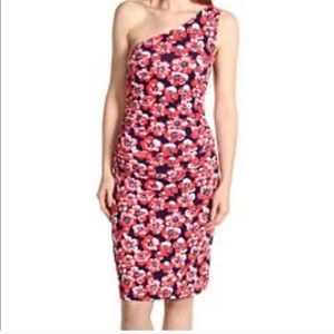 Lilly Pulitzer Madison one shoulder floral dress SZ M